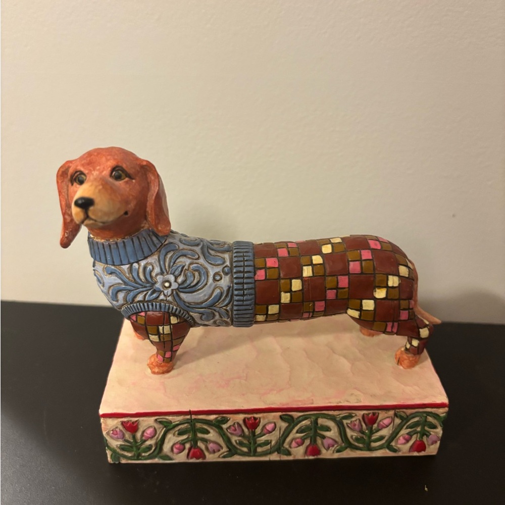 Jim Shore long fellow dachshund